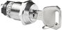 NKK Switches kulcsos kapcsoló, Ø19 mm, 250V/AC, 3A, CKL12BFW01 bélyegkép