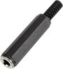 6.35 mm jack aljzat, mono, műanyag törésgátlóval, Tru Components bélyegkép