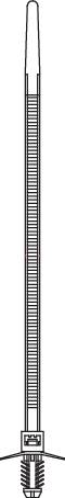 Kábelkötöző 169 mm natúr Tru Components 1592907 TC-PDV170203 1 db 2. bélyegkép