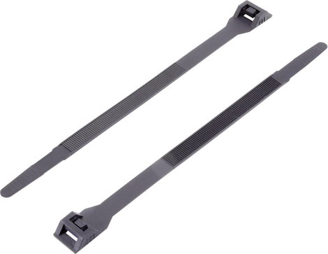 Kábelkötöző 360 mm fekete kettős fejjel Tru Components 1592784 TC-DK-360BK203 1 db