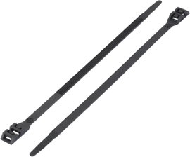 Kábelkötöző 510 mm fekete kettős fejjel Tru Components 1592754 TC-DK-510BK203 1 db