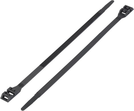Kábelkötöző 510 mm fekete kettős fejjel Tru Components 1592754 TC-DK-510BK203 1 db