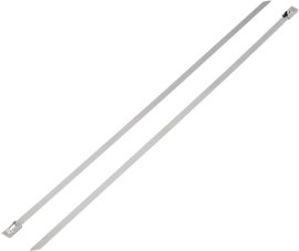 Kábelkötöző 300 mm ezüst Tru Components 1592827 TC-BST-300203 1 db