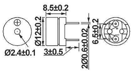 155090 Jeladó Zajkibocsátás: 85 dB Feszültség: 1.5 V 1 db 2. kép