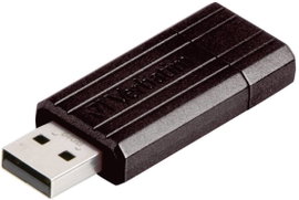 USB stick 64 GB Verbatim Pin Stripe Fekete 49065 USB 2.0