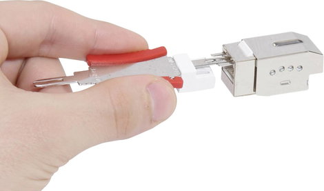 RJ45 beépíthető modul Keystone Reteszeléssel 7. kép