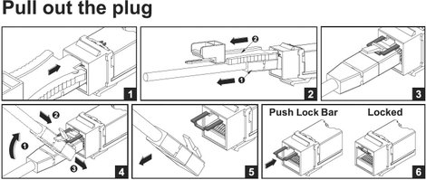 RJ45 beépíthető modul Keystone Reteszeléssel 9. kép