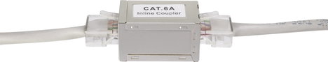 RJ45 csatlakozó közösítő CAT 6A, 1x RJ45 alj - 1x RJ45 alj, fehér, Renkforce 3. kép