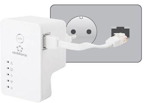 Mini WLAN Access Point 300 Mbit/s 2.4 GHz, Renkforce RF-AP-N300 6. kép