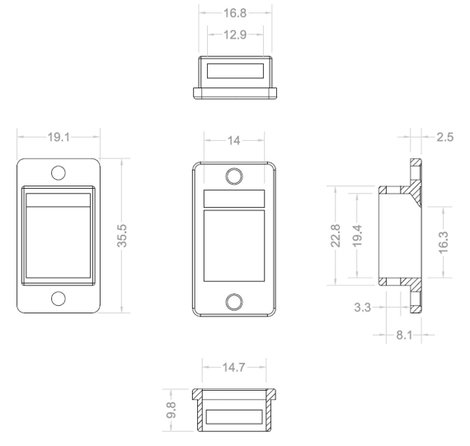 Keystone RJ45 modul, Renkforce RF-KS-RJ45T 4. kép