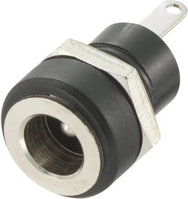 DC beépíthető tápaljzat, 4,9 x 1,65 mm, Tru Components