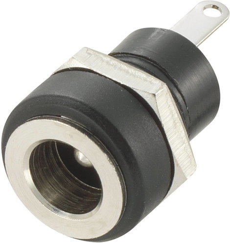 DC beépíthető tápaljzat, 4,9 x 1,65 mm, Tru Components