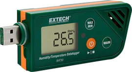 USB-s levegő hő- és páratartalom mérő adatgyűjtő -30...+70°C 0,1...99,9% Extech RHT30