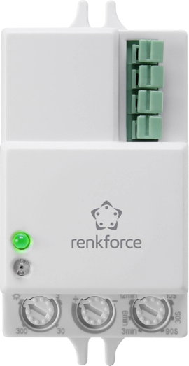 Mennyezeti/fali nagyfrekvenciás HF mozgásérzékelő 360 ° relés, fehér, Renkforce