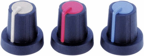 Forgatógomb 16mm szürke/szürke