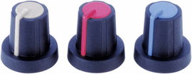 Forgatógomb 16mm szürke/kék