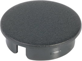 Fedél a 13 mm-es kerek/szárnyas gombhoz fekete