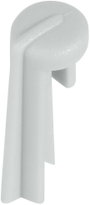 Skála jelzőbetét a Top Knobs gombokhoz 16 mm szürke bélyegkép