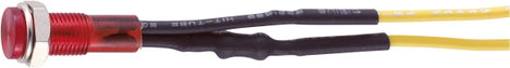 Neon jelzőlámpa, BN-0551, 230V, piros