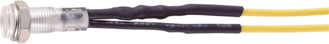 Neon jelzőlámpa, BN-0551, 230V, átlátszó