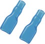 TRU COMPONENTS 735543 Szigetelő hüvely Kék 1 db bélyegkép