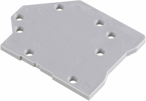 WAGO 745-500 Lezáró lemez Szürke 1 db