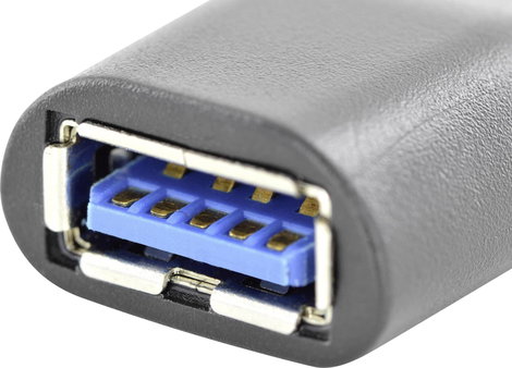 Digitus USB 3.0 Átalakító [1x USB-C® dugó - 1x USB 3.2 Gen 1 A alj] AK-300506-000-S 3. kép