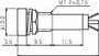 Standard jelzőlámpa, B-406, 12V, piros 2. bélyegkép