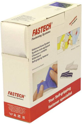 Tépőzár Felvarrható Bolyhos fél (H x Sz) 10 m x 50 mm Fehér Fastech B50-STD-L-000010 10 m