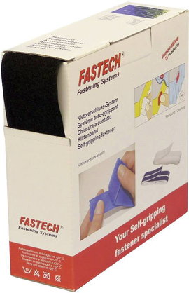Tépőzár Felvarrható Bolyhos fél (H x Sz) 10 m x 50 mm Fekete Fastech B50-STD-L-999910 10 m