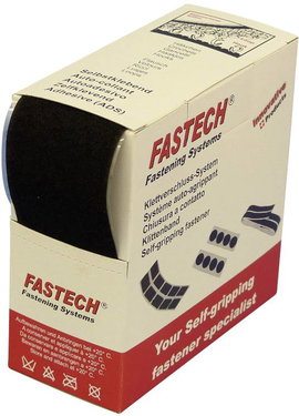 Tépőzár Felragasztható Bolyhos fél (H x Sz) 5 m x 50 mm Fekete Fastech B50-SK-L-999905 5 m