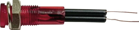 Mini jelzőlámpa piros 12 V 2. kép