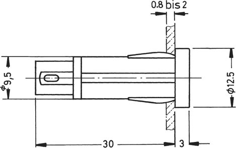 STANDARD jelzőláma piros 220 V 2. kép