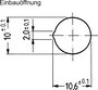 STANDARD jelzőláma piros 220 V 3. bélyegkép