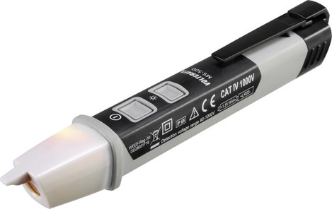 Fázisceruza, érintés nélküli feszültségvizsgáló multiteszter LED világítással 90V/1000V AC Voltcraft 4. kép