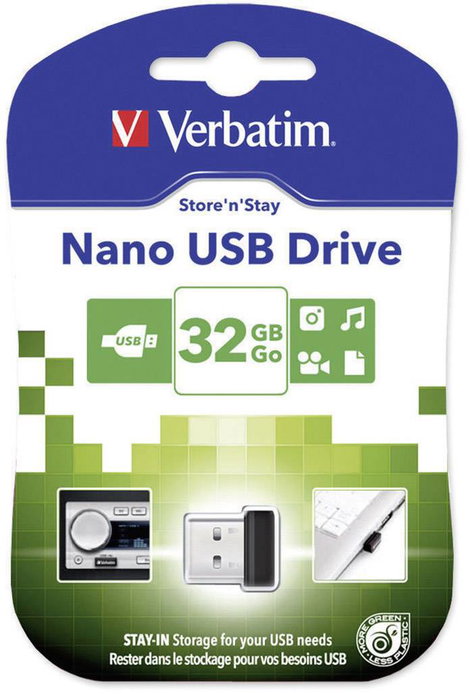 USB stick 32 GB Verbatim Store n Stay Nano Fekete 98130 USB 2.0 4. kép