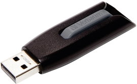 USB stick 128 GB Verbatim V3 Fekete 49189 USB 3.0