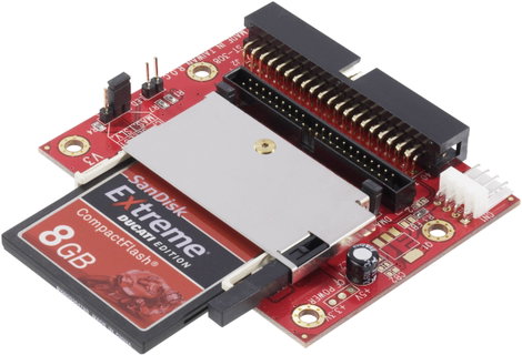 Csatlakozó átalakító adapter, 1x CompactFlash dugó, 50 pól. - 2x IDE dugó, 40 pól., IDE dugó, 44 pól 3. kép