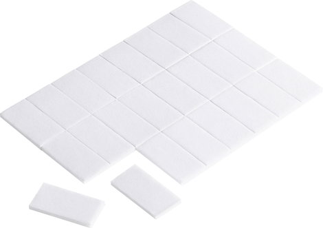 Kétoldalas ragasztólap TRU COMPONENTS Fehér (H x Sz) 25 mm x 13 mm Tartalom: 24 db