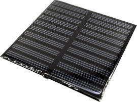 Mini napelem, szolárcella POLY-PVZ-8080-5V 5 V/DC 0.12 A 1 db 80 x 80 x 2.9 mm