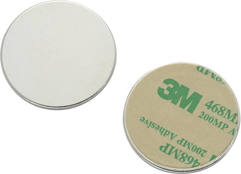 Mágneslap Ezüst (Ø) 35 mm Tartalom: 1 db TRU COMPONENTS N35-3502
