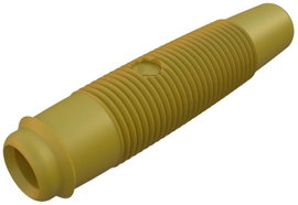 Hirschmann forrasztós lengő banánhüvely, egyenes, Ø 4 mm, sárga, KUN 30 SKS