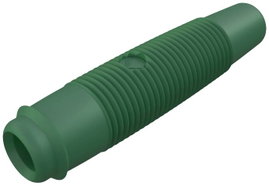 Hirschmann forrasztós lengő banánhüvely, egyenes, Ø 4 mm, zöld, KUN 30 SKS