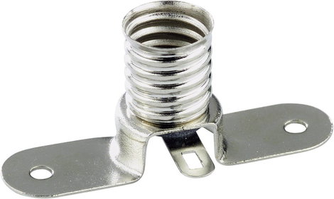 Izzó foglalat E10 forrasztható, Tru Components 1572347