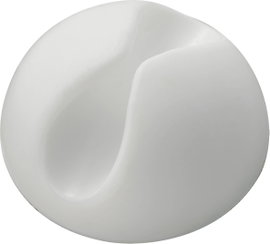 Öntapadós kábelrögzítő, fehér 35 x 18 mm, Tru Components