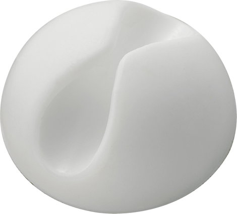 Öntapadós kábelrögzítő, fehér 35 x 18 mm, Tru Components