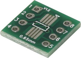 Kísérletező panel Epoxi (H x Sz) 12 mm x 12 mm 35 µm Raszterméret 2.54 mm TRU COMPONENTS SOP8 1 db