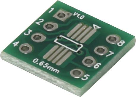Kísérletező panel Epoxi (H x Sz) 12 mm x 12 mm 35 µm Raszterméret 2.54 mm TRU COMPONENTS SOP8 1 db 2. kép