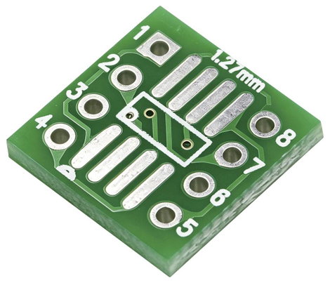 Kísérletező panel Epoxi (H x Sz) 12 mm x 12 mm 35 µm Raszterméret 2.54 mm TRU COMPONENTS SOP8 1 db 3. kép