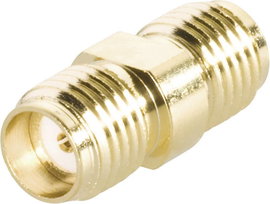 BKL Electronic SMA alj/alj HF adapter, aranyozott, 409073